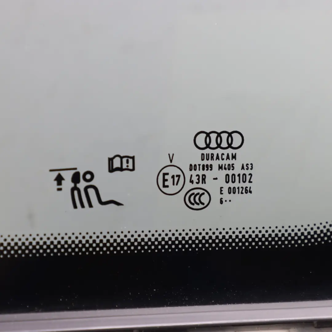 Side Window Glass Tinted AS3 Right O/S to Audi A5 F5 Coupe Rear with Part number 8W6845298K Audi A5 F5 Coupe Rear Side Window Glass Tinted AS3 Right O/S - SKU 8W6845298K - Part number 8W6845298K