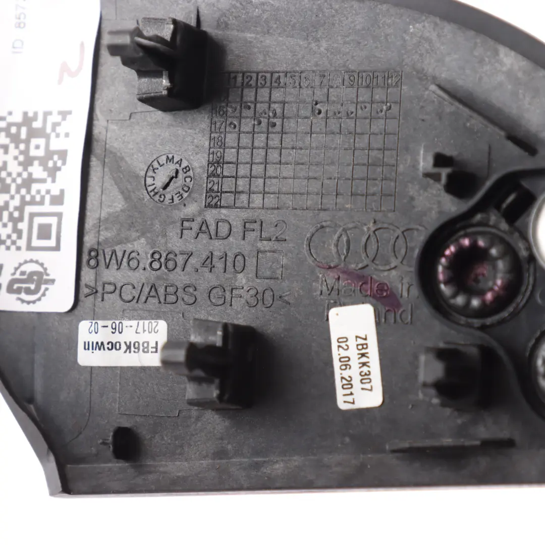 Audi A5 F5 Listwa Dekor Boczka Drzwi Przedni Prawy Aluminium - SKU 8W6867410Q - Numer Części 8W6867410Q