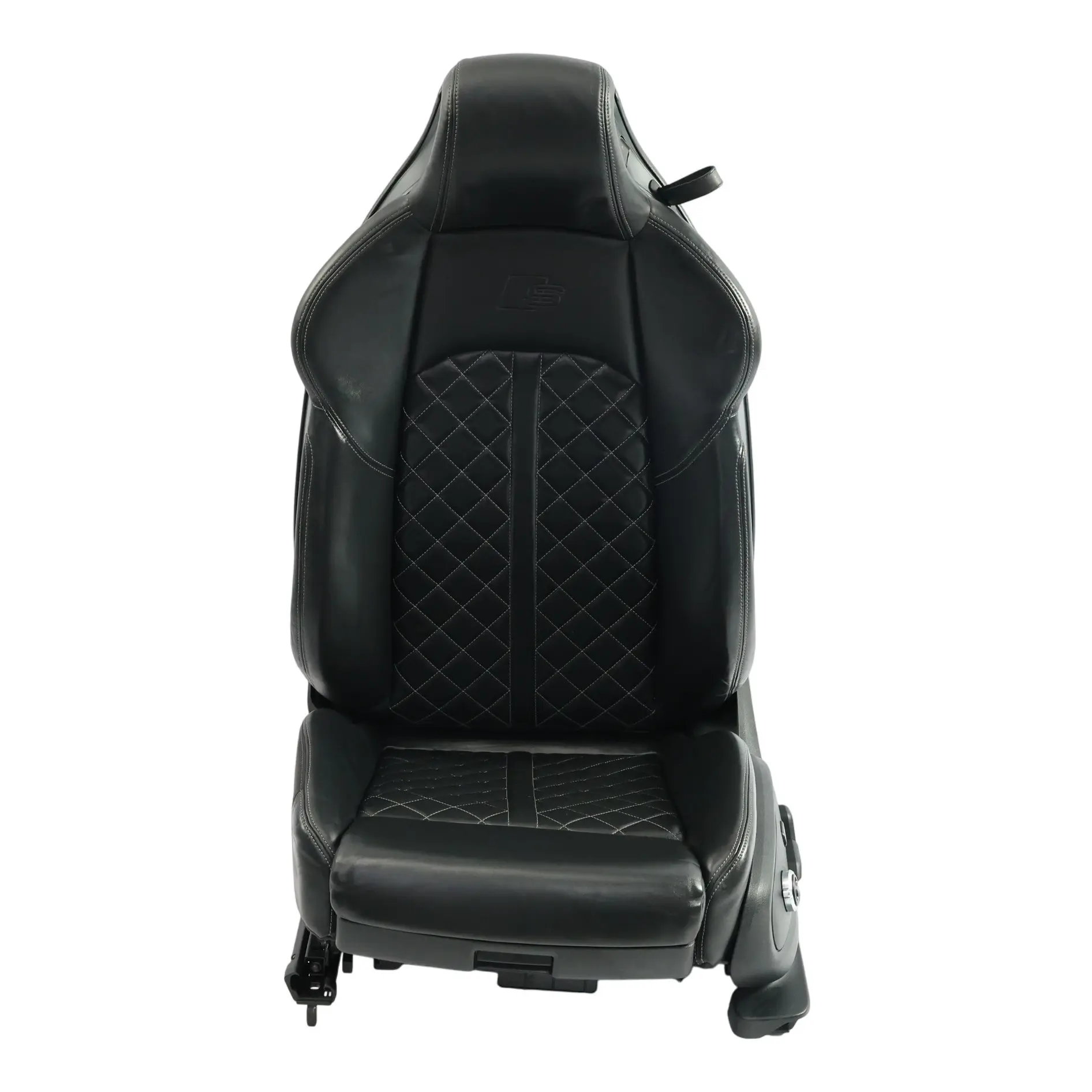 Audi S5 8F Coupe Asiento Delantero Masaje Eléctrico Cuero Negro Izquierdo