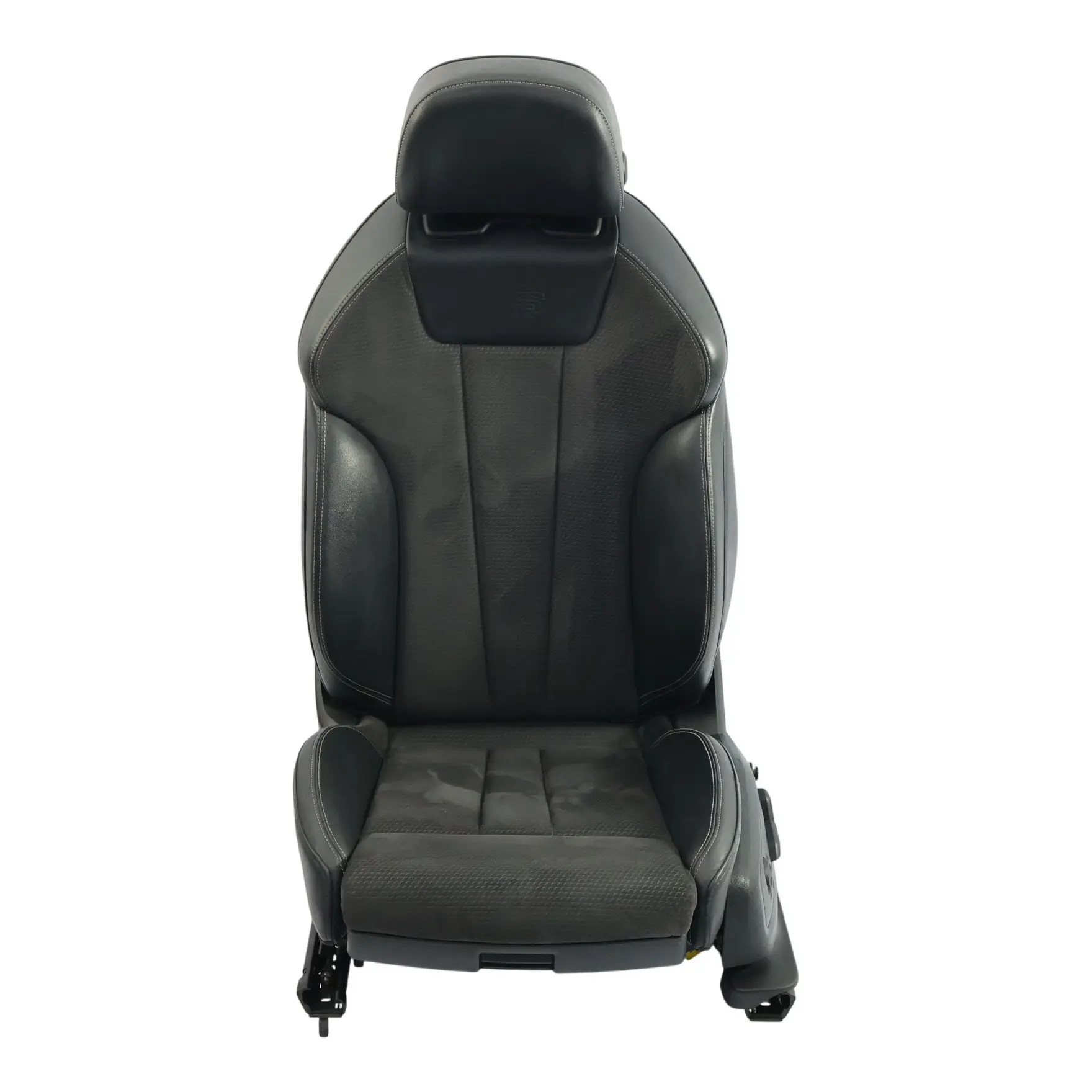 Audi A5 F5 Sportback Seat Front Left N/S S-Line Heated Half Leather Black Grey