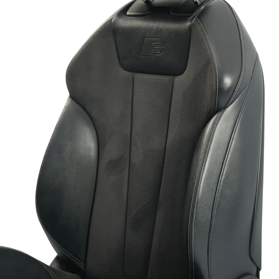 Audi A5 F5 Sportback Siège Avant Gauche Chauffant S-Line Semi-Cuir Noir Gris - SKU 8W6881805P-1 - Numéro de pièce 8W6881805P