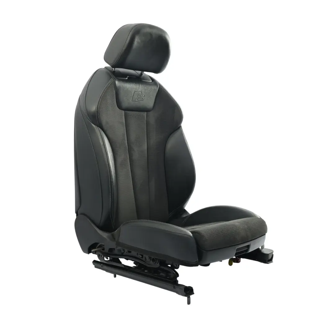 Audi A5 F5 Sportback Siège Avant Gauche Chauffant S-Line Semi-Cuir Noir Gris - SKU 8W6881805P-1 - Numéro de pièce 8W6881805P