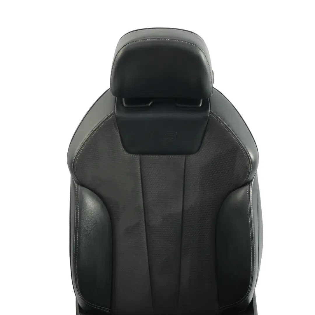 Sportback Seat Front Left N/S S-Line Heated Half Leather Black Grey to Audi A5 F5 with Part number 8W6881805P Audi A5 F5 Sportback Seat Front Left N/S S-Line Heated Half Leather Black Grey - SKU 8W6881805P-1 - Part number 8W6881805P
