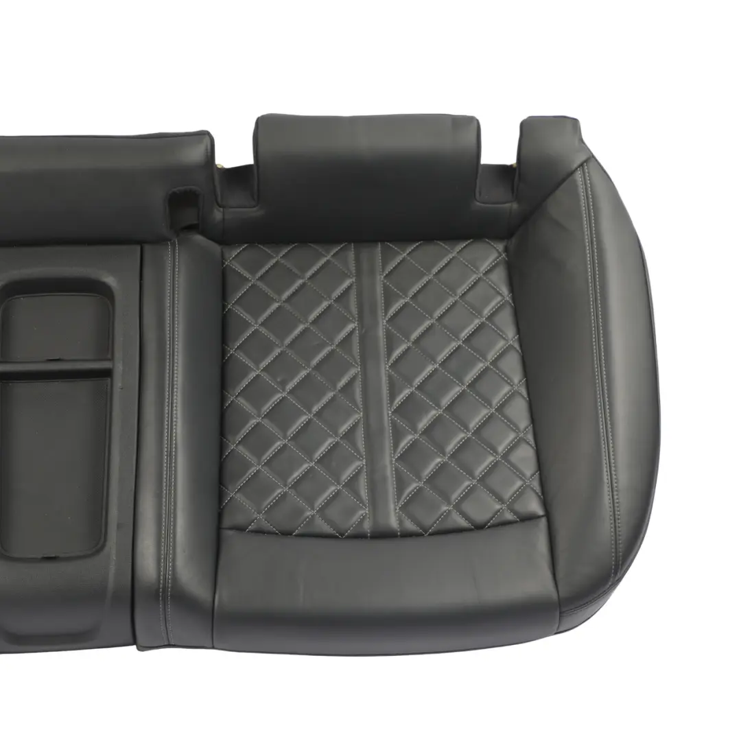 Audi S5 F5 Rear Sofa Bench Lower Seat Leather Soul Black Cliff Grey - SKU 8W6885403Q - Part number 8W6885403Q