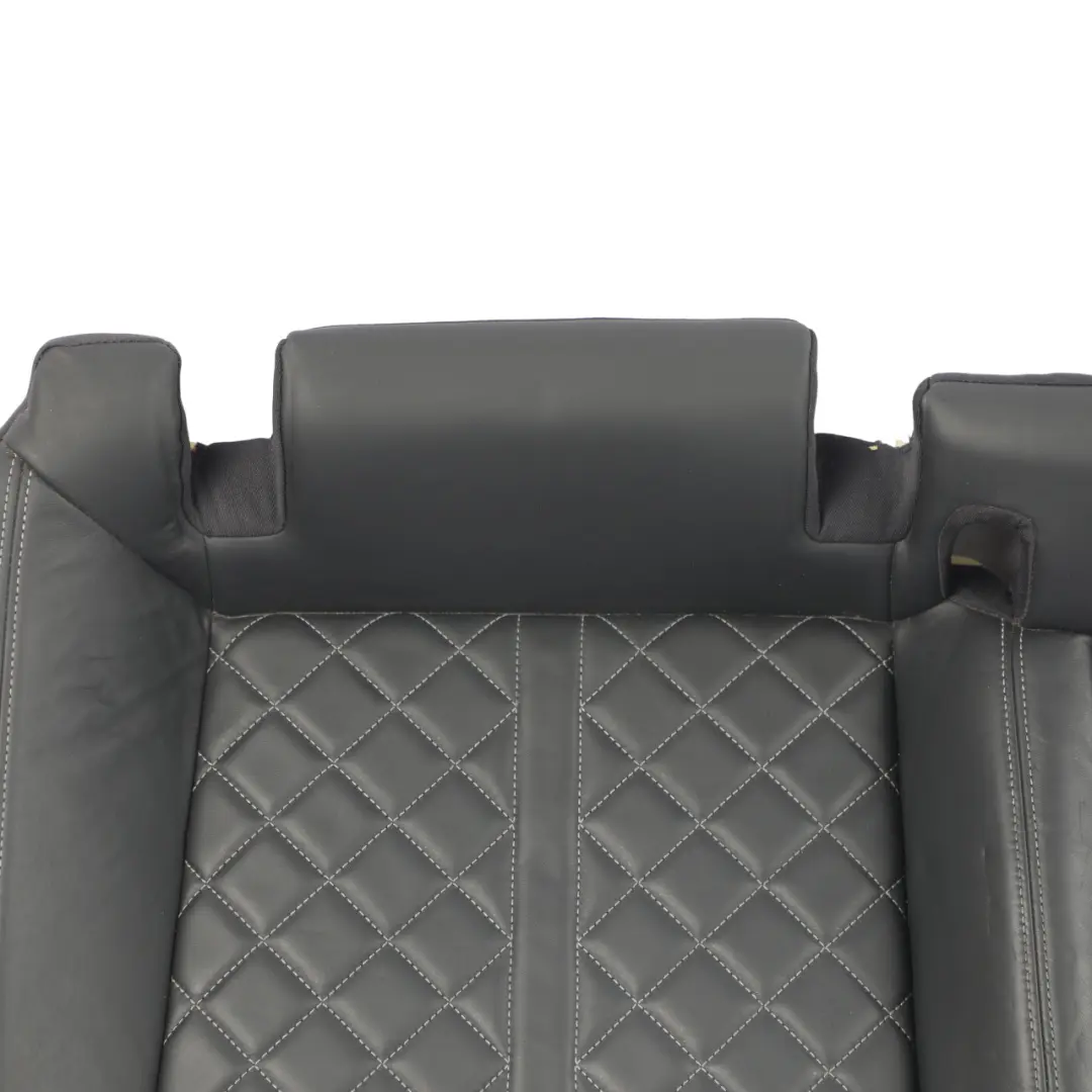 Audi S5 F5 Rear Sofa Bench Lower Seat Leather Soul Black Cliff Grey - SKU 8W6885403Q - Part number 8W6885403Q