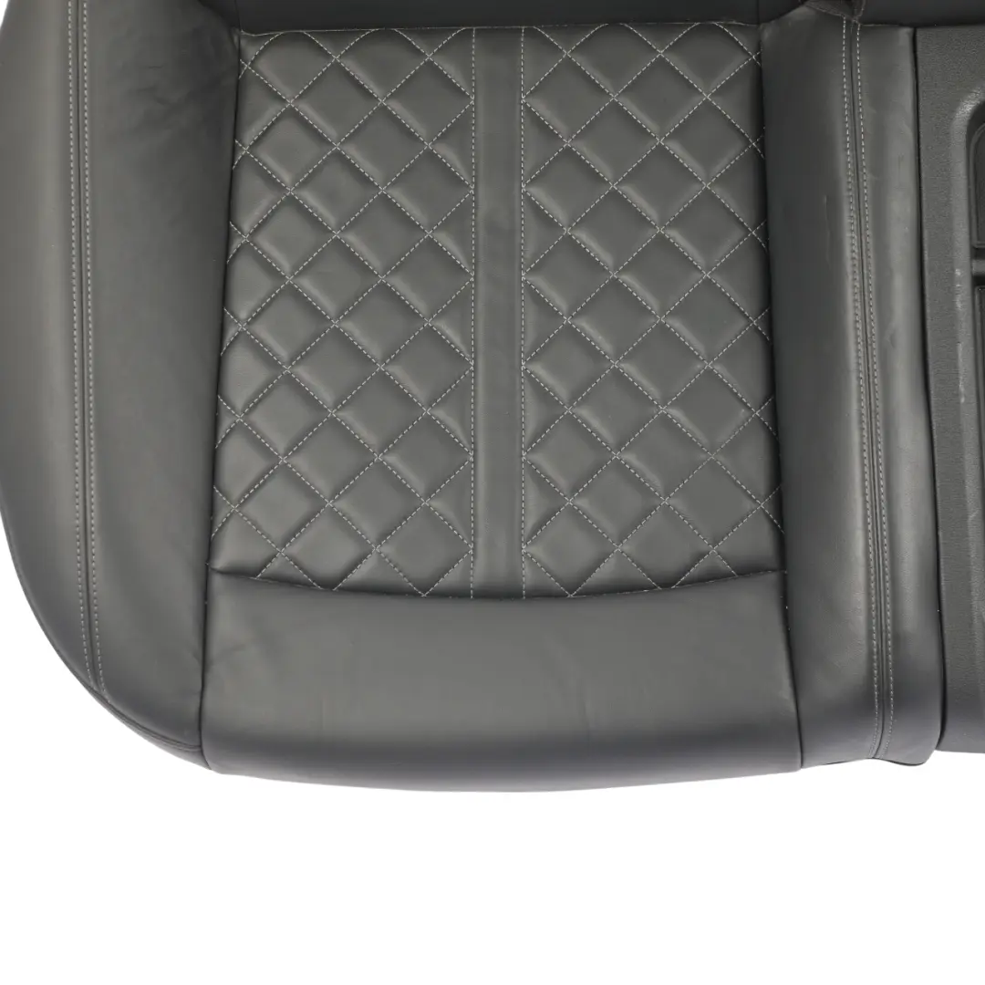 Audi S5 F5 Rear Sofa Bench Lower Seat Leather Soul Black Cliff Grey - SKU 8W6885403Q - Part number 8W6885403Q