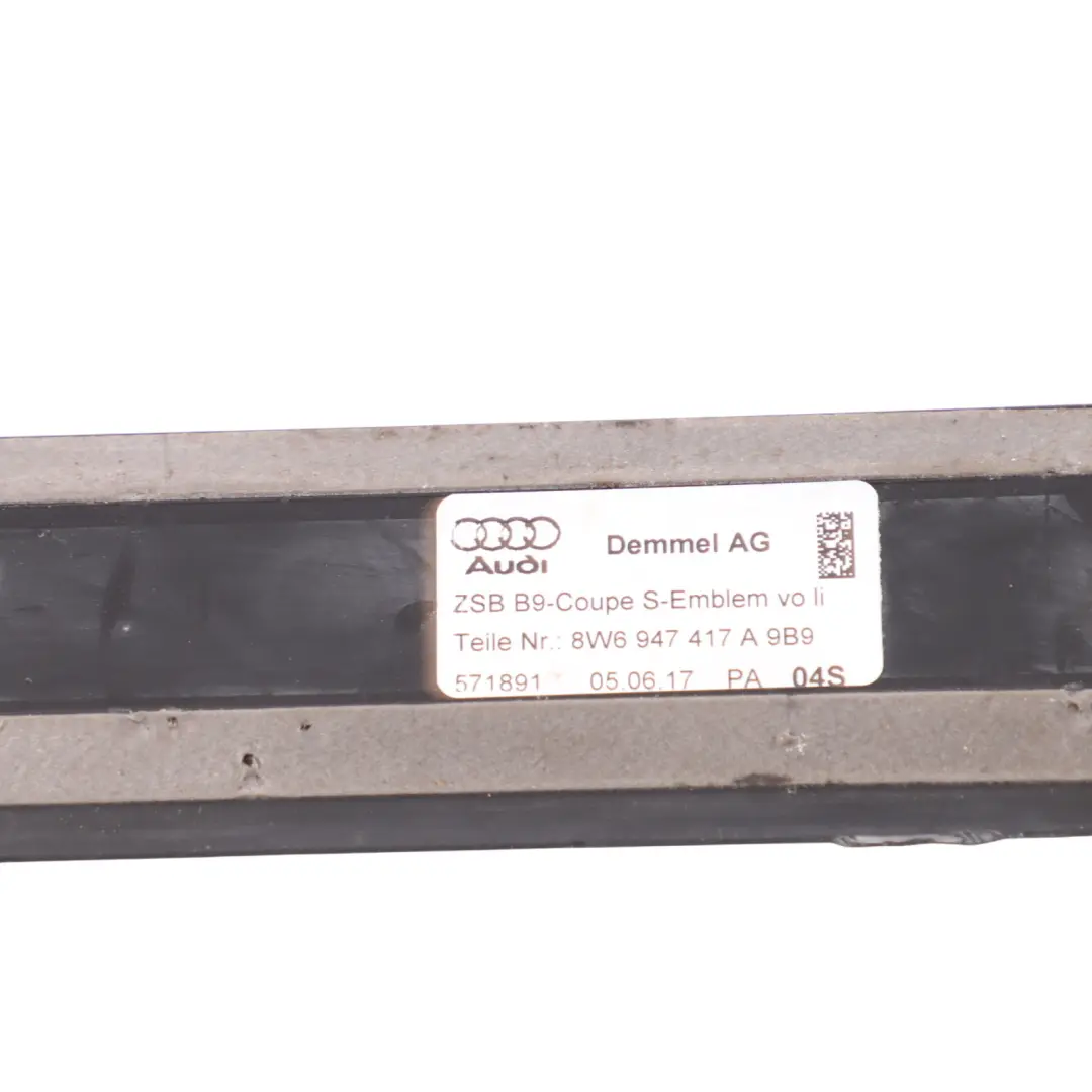 Audi S5 F5 Coupe Door Sill Strip Entry Step Cover Front Left N/S - SKU 8W6947417A - Part number 8W6947417A