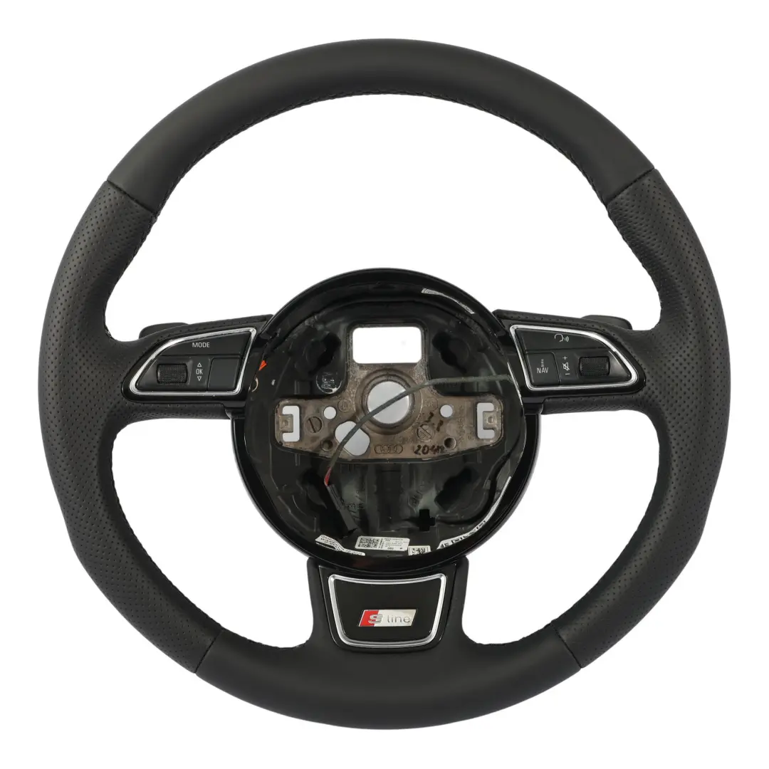 Audi A6 C7 Lenkrad S-Line NEU Schwarz Leder Schaltwippen - SKU 8X0419091CB-1 - Teilenummer 8X0419091CB