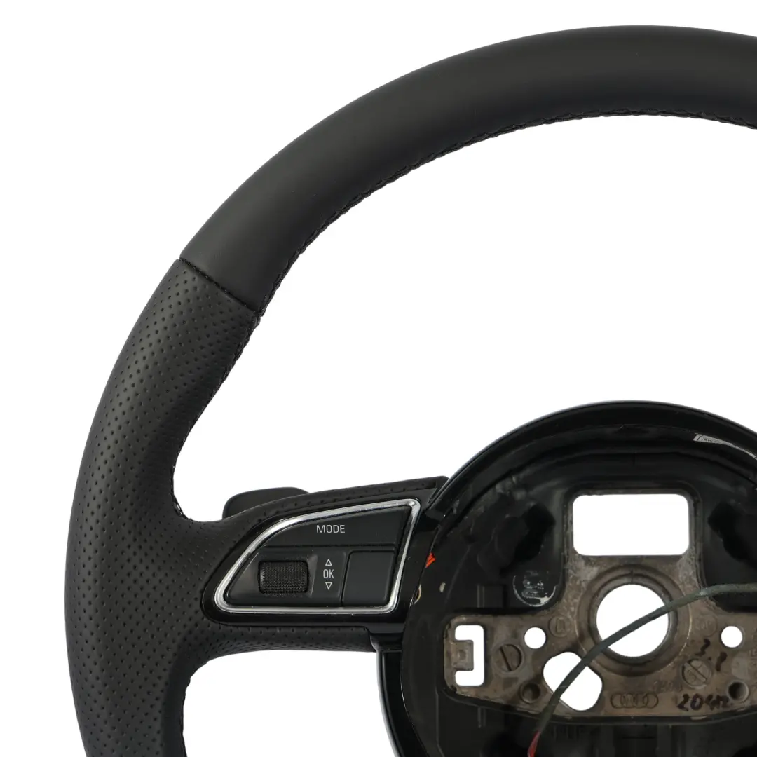 Audi A6 C7 Steering Wheel S-Line NEW Black Leather Paddle Shift - SKU 8X0419091CB-1 - Part number 8X0419091CB