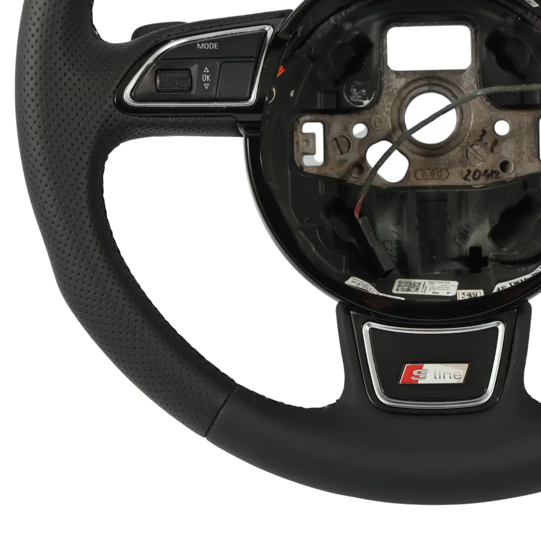 Audi A6 C7 Steering Wheel S-Line NEW Black Leather Paddle Shift - SKU 8X0419091CB-1 - Part number 8X0419091CB