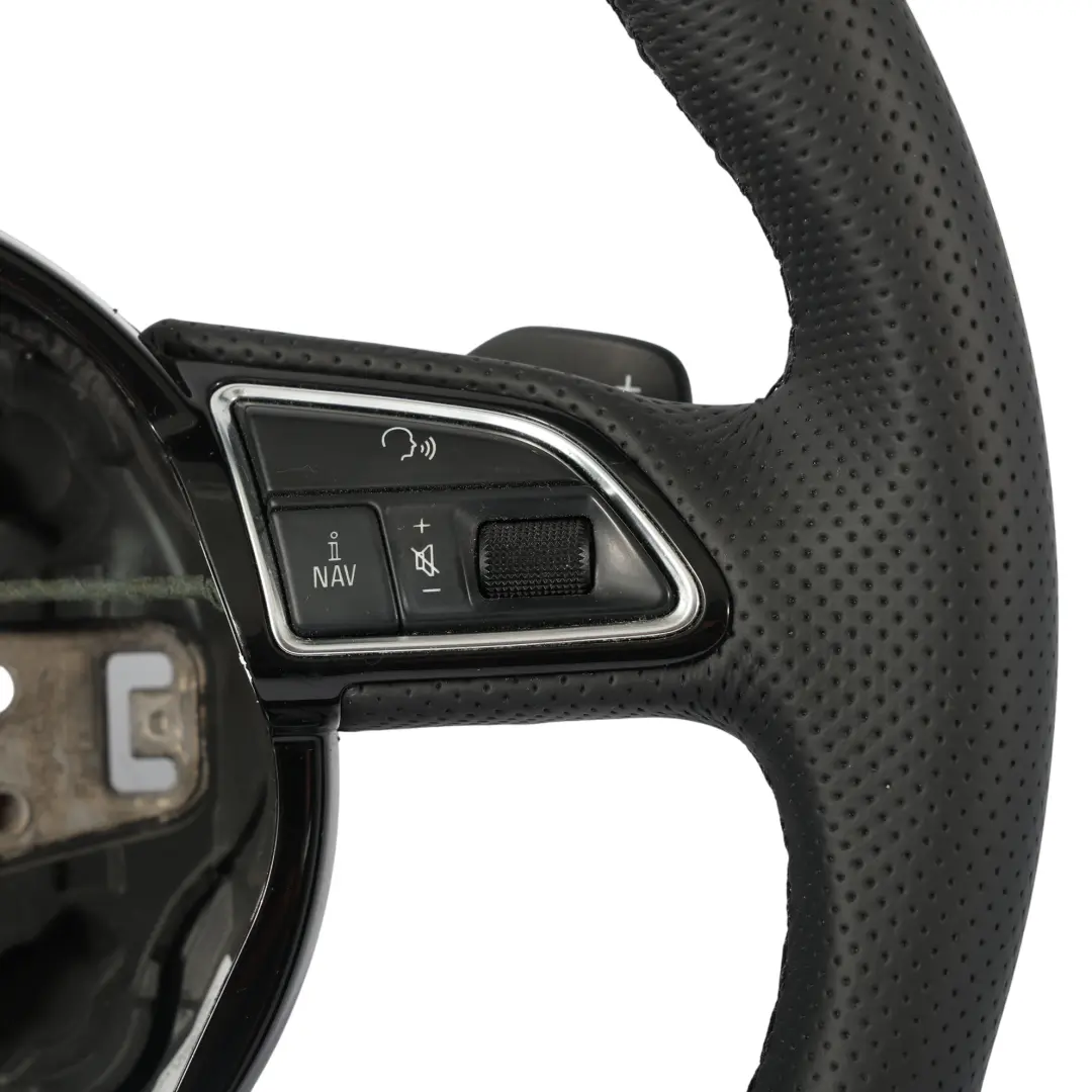 Audi A6 C7 Steering Wheel S-Line NEW Black Leather Paddle Shift - SKU 8X0419091CB-1 - Part number 8X0419091CB