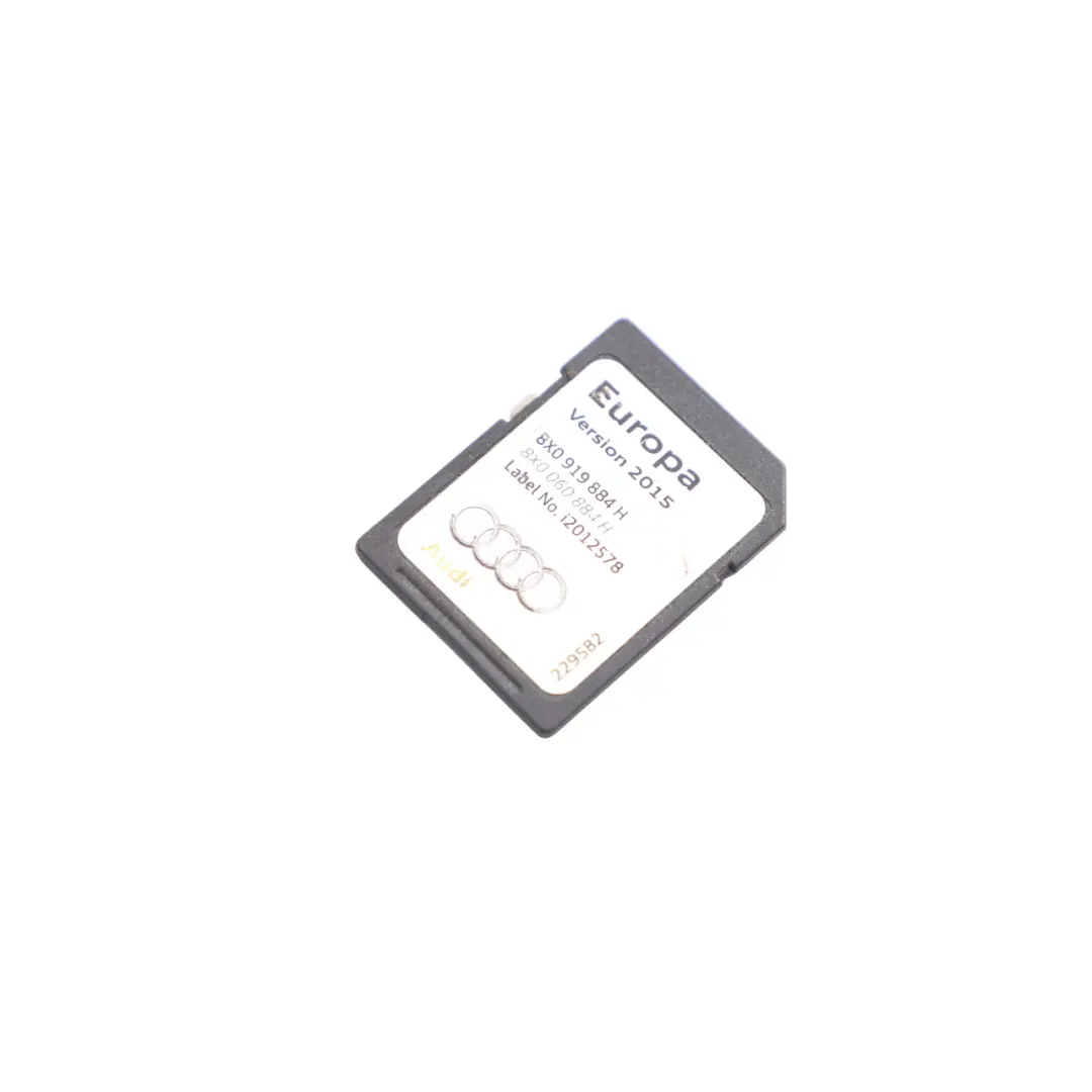 Audi A1 8X A6 A7 C7 Card Map Pilot Navigation Europe 2015 - SKU 8X0919884H - Part number 8X0919884H