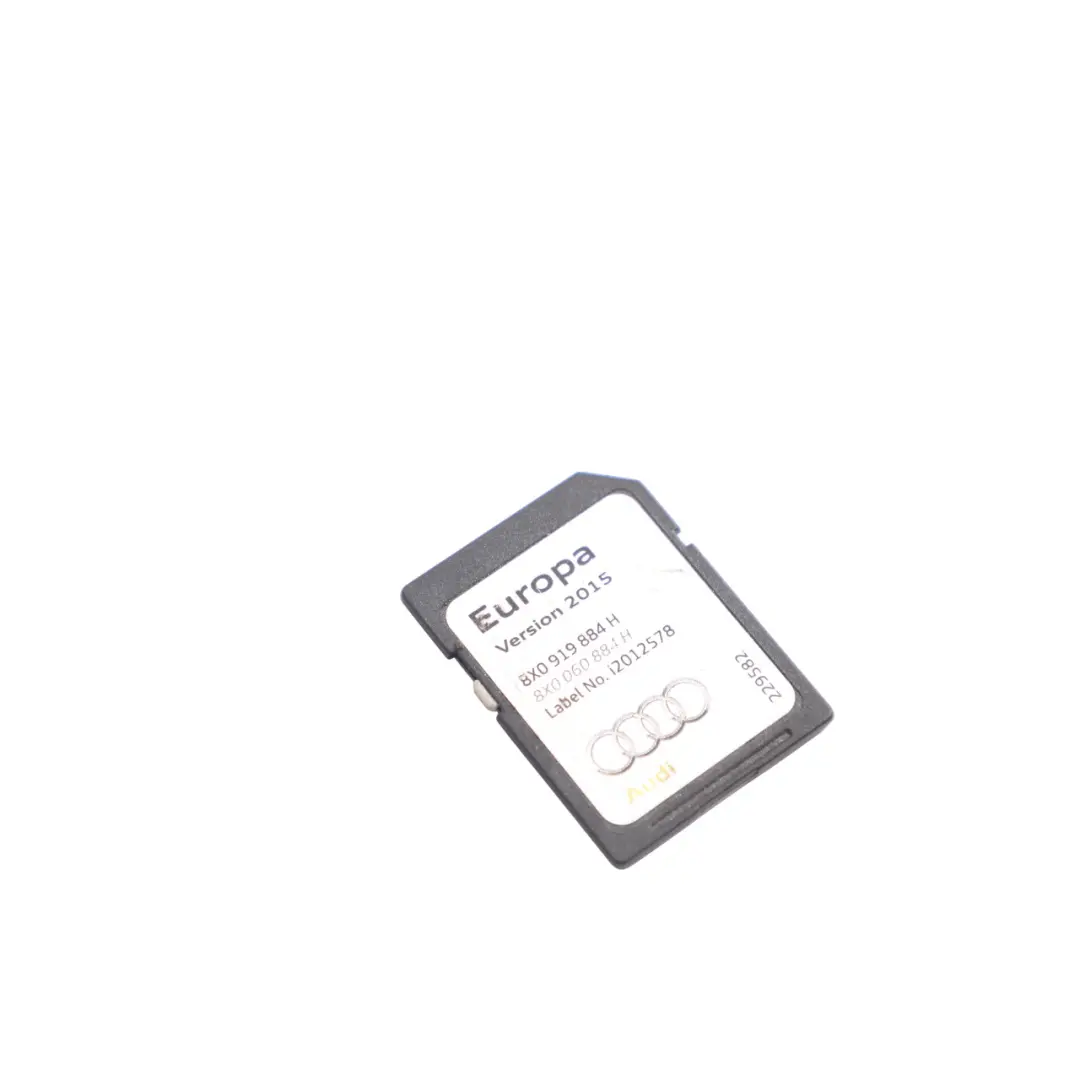 Audi A1 8X A6 A7 C7 Card Map Pilot Navigation Europe 2015 - SKU 8X0919884H - Part number 8X0919884H
