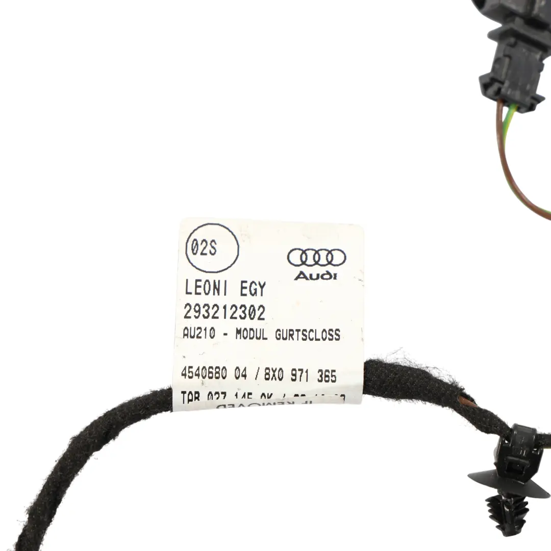 Cable Del Asiento Del Conductor Advertencia De Cinturón para Audi A1 8X con número de pieza 8X0971365 Audi A1 8X Cable Del Asiento Del Conductor Advertencia De Cinturón - SKU 8X0971365 - Número de pieza 8X0971365