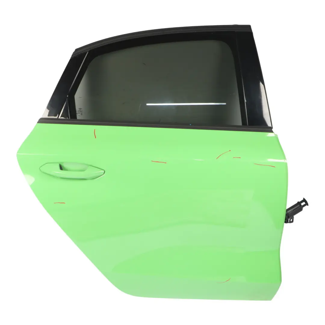 Audi A3 8Y Limousine Door Rear Right O/S Covering Panel Kyalami Green - Z6A - SKU 8Y5833052A-KYG - Part number 8Y5833052A