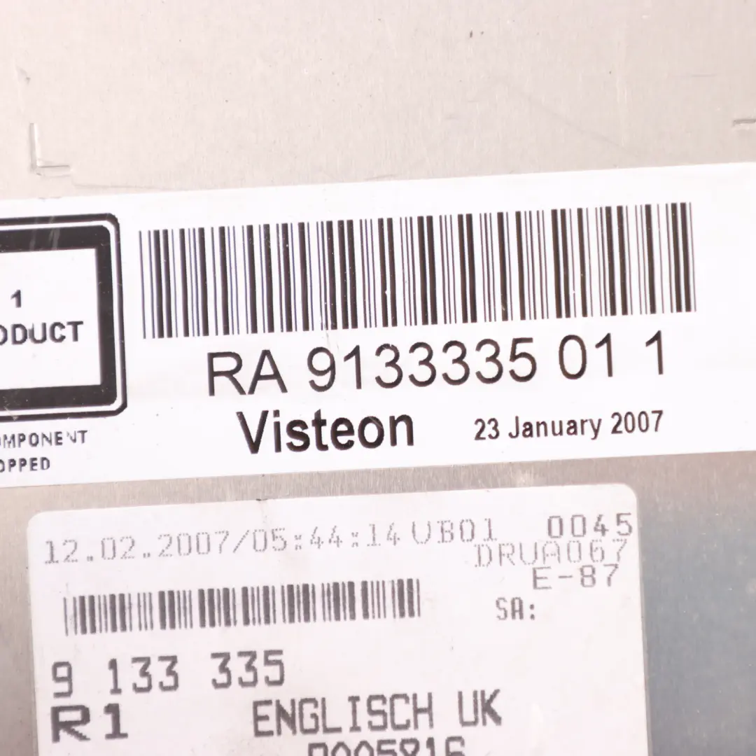 BMW E81 E87 E88 E89 E90 E91 E92 E93 Unità radio Business CD - SKU 9133335-1 - Numero di parte 9133335