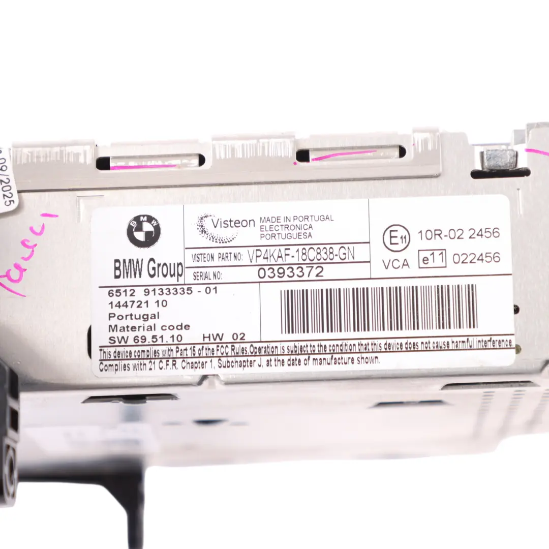 Radio Business CD Player Unit to BMW E81 E87 E88 E89 E90 E91 E92 E93 with Part number 9133335 BMW E81 E87 E88 E89 E90 E91 E92 E93 Radio Business CD Player Unit - SKU 9133335-1 - Part number 9133335