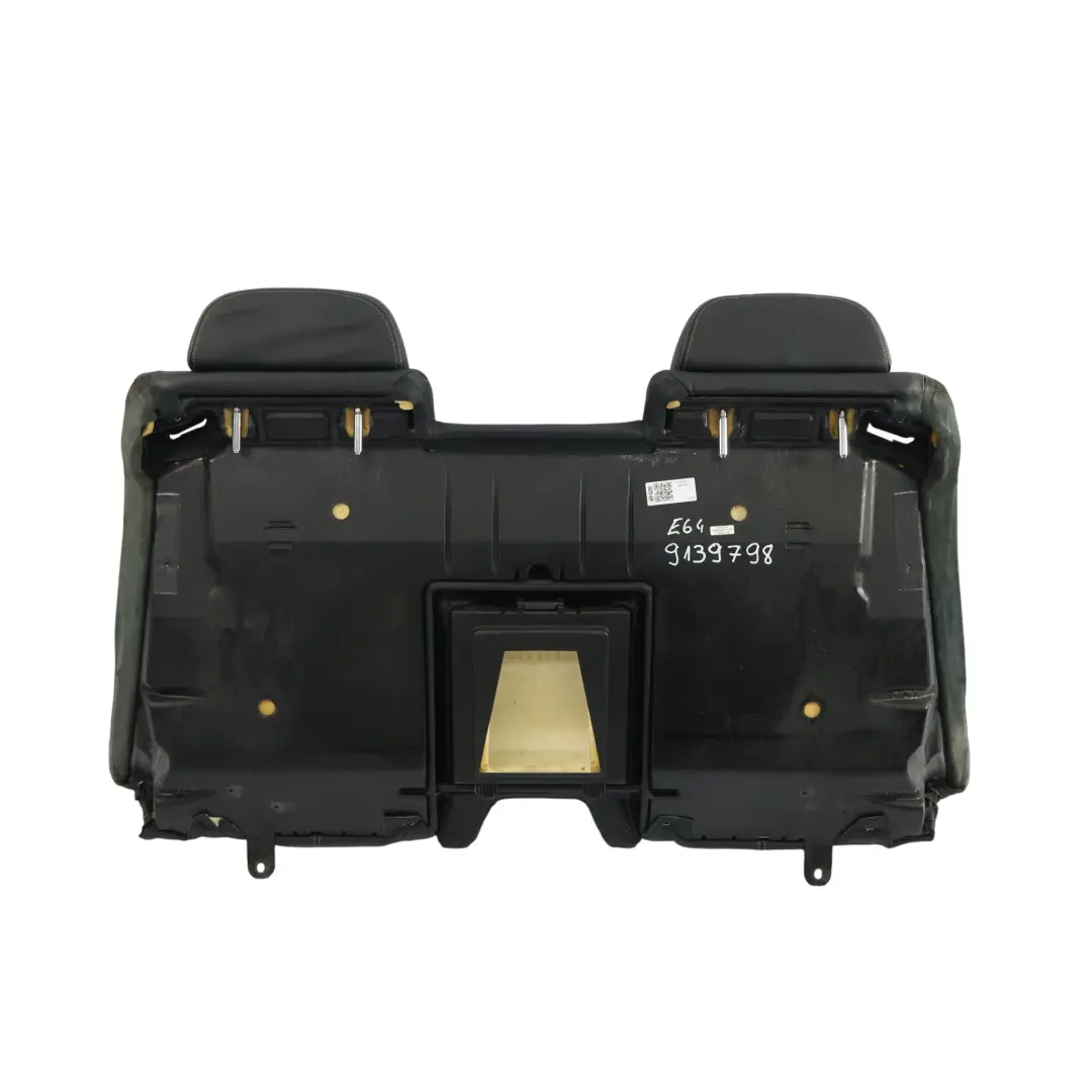 BMW E63 E64 Housse de Dossier de Siege Arriere en Cuir Noir Dakota - SKU 9137385-3 - Numéro de pièce 9137385