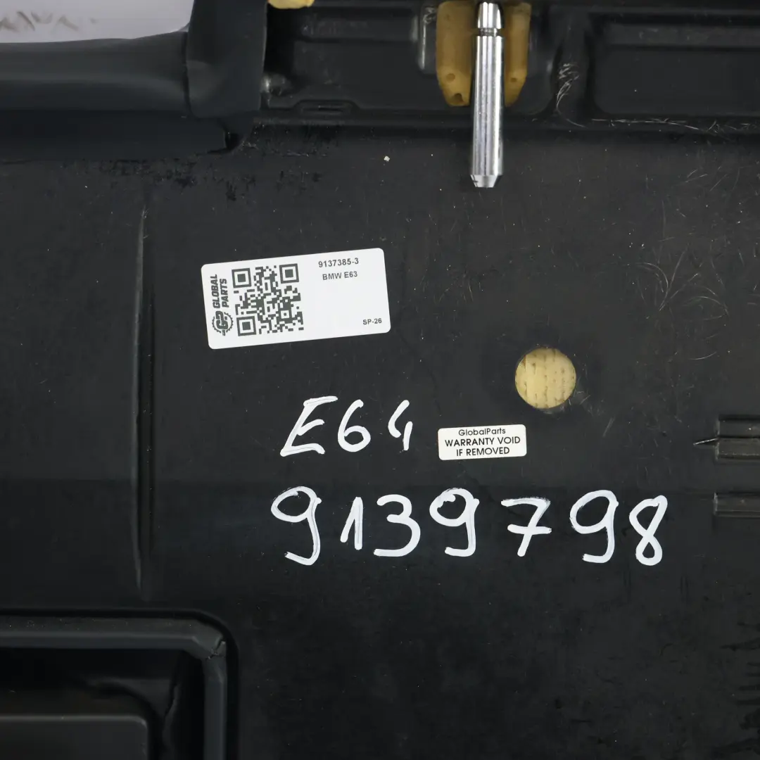 BMW E63 E64 Oparcie Kanapy Czarna Skóra - SKU 9137385-3 - Numer Części 9137385