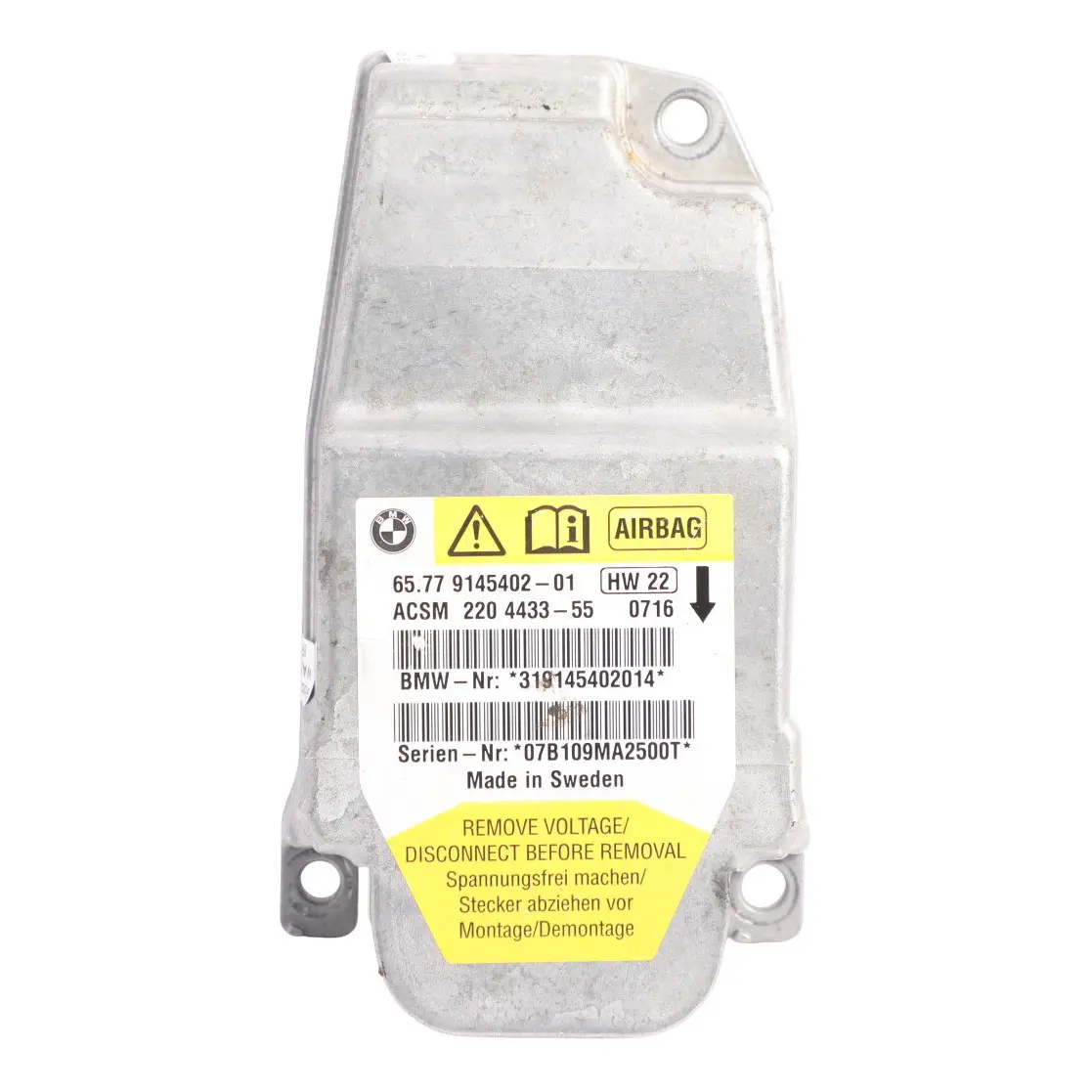 BMW E64 Air Module ECU Control Unit Centre Vehicle Sensor Controller 9145402