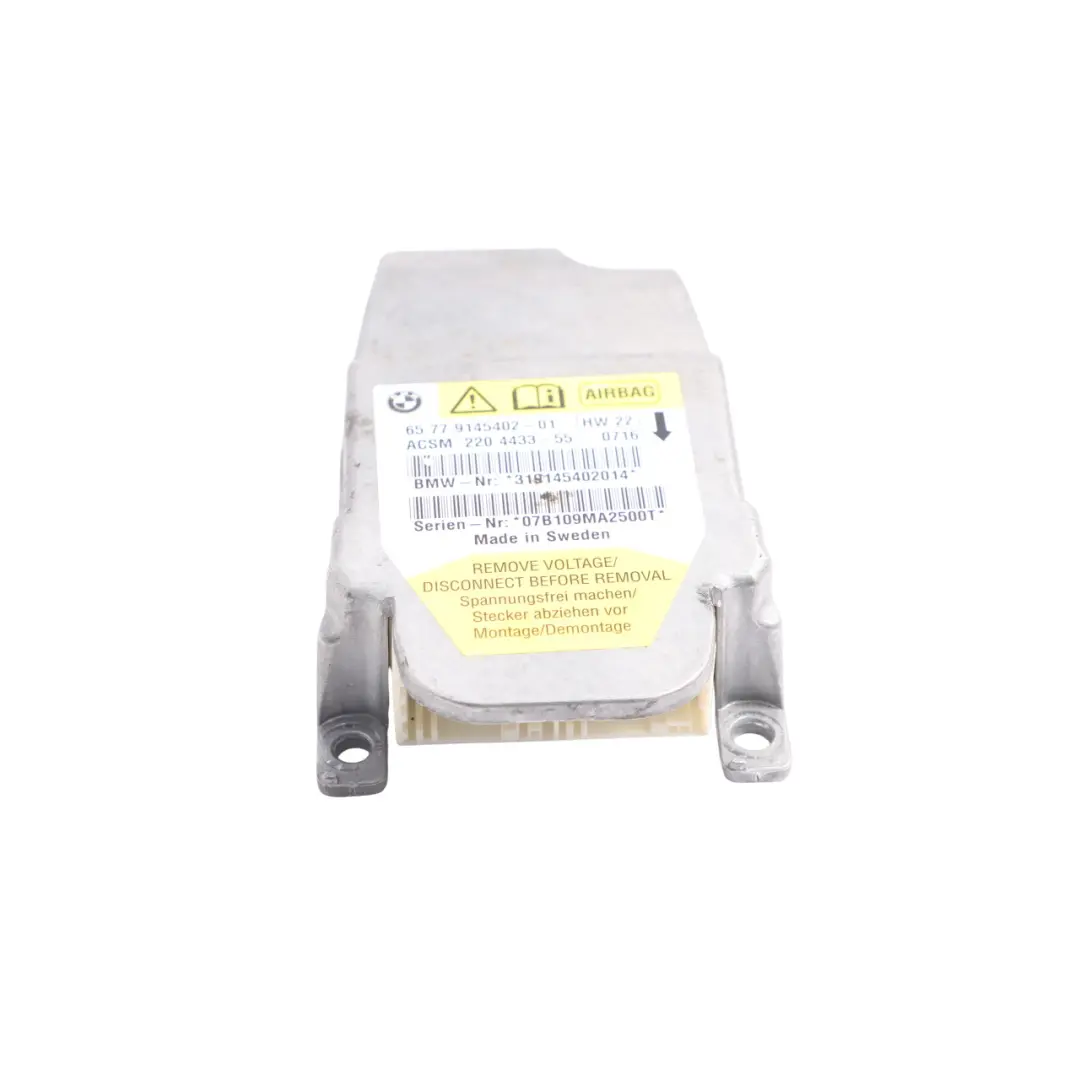 Module ECU Control Unit Centre Vehicle Sensor Controller to BMW E64 Air with Part number 9145402 BMW E64 Air Module ECU Control Unit Centre Vehicle Sensor Controller - SKU 9145402 - Part number 9145402