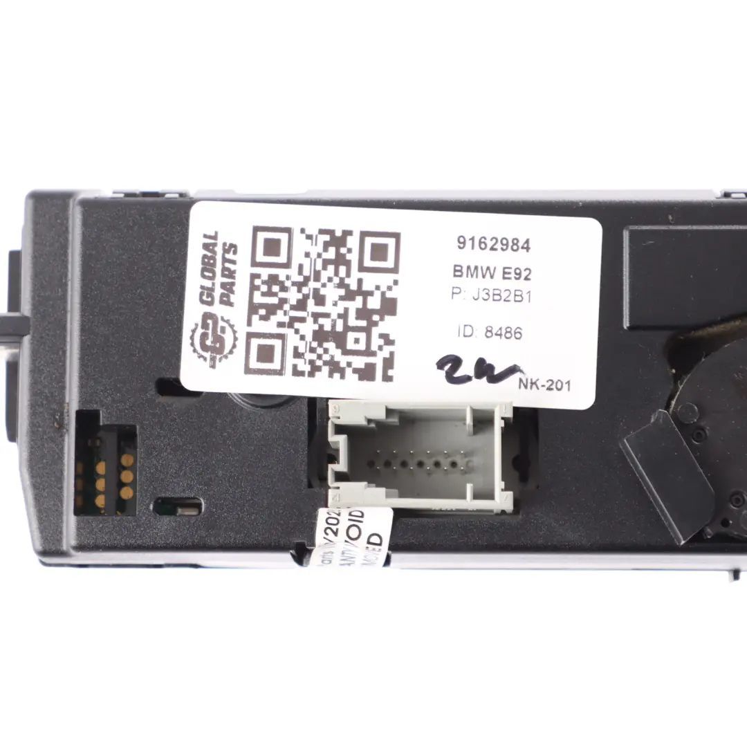 BMW E92 E93 Klimaanlage Kontrollfeld Bedienteil Klimaautomatik - SKU 9162984 - Teilenummer 9162984