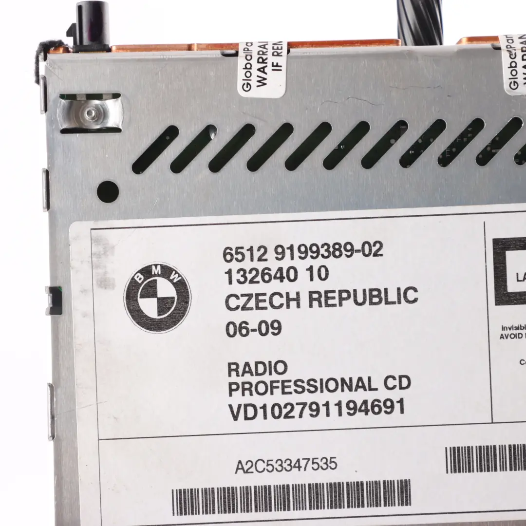 Autoradio CD Principale BMW Professional pour BMW Z4 E89 à propos du numéro de pièce 9199389 BMW Z4 E89 Autoradio CD Principale BMW Professional - SKU 9199389 - Numéro de pièce 9199389