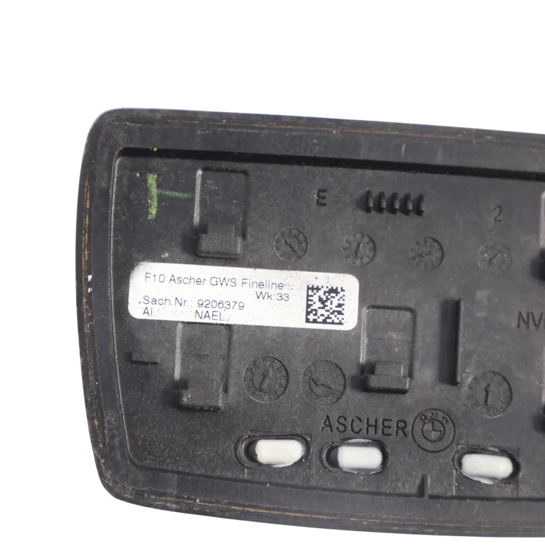 Centre Console Cover Trim Panel Ashtray Fineline Wood to BMW F10 F11 with Part number 9206379 BMW F10 F11 Centre Console Cover Trim Panel Ashtray Fineline Wood - SKU 9206379 - Part number 9206379