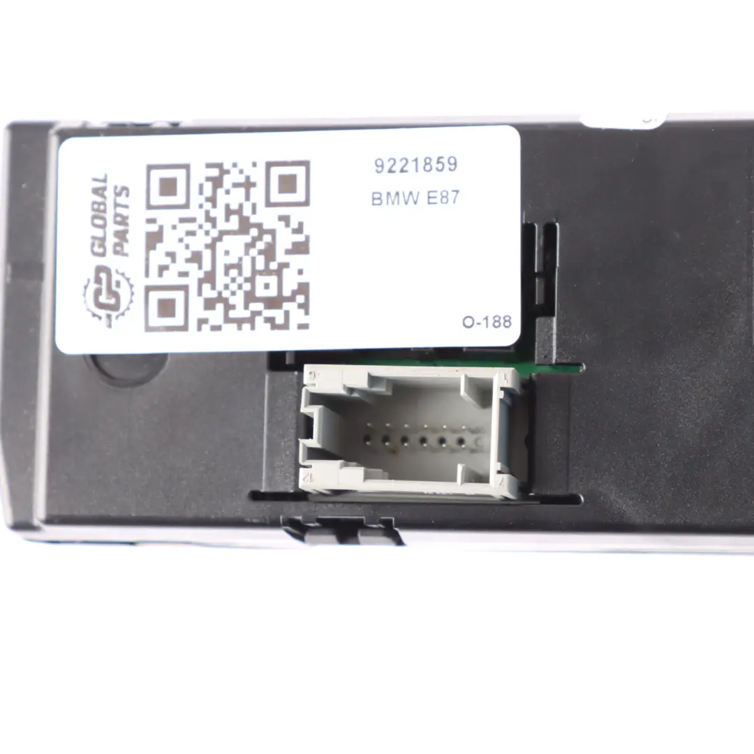 BMW E87 Manual Heater Control Panel Switch Controller Unit Black - SKU 9221859 - Part number 9221859