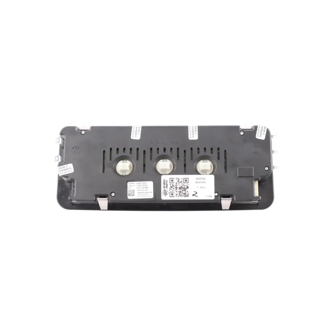 Luz Techo Interior Unidad Lámpara Panel Schwarz Negro para BMW E88 Z4 E89 E93 con número de pieza 9225702 BMW E88 Z4 E89 E93 Luz Techo Interior Unidad Lámpara Panel Schwarz Negro - SKU 9225702 - Número de pieza 9225702