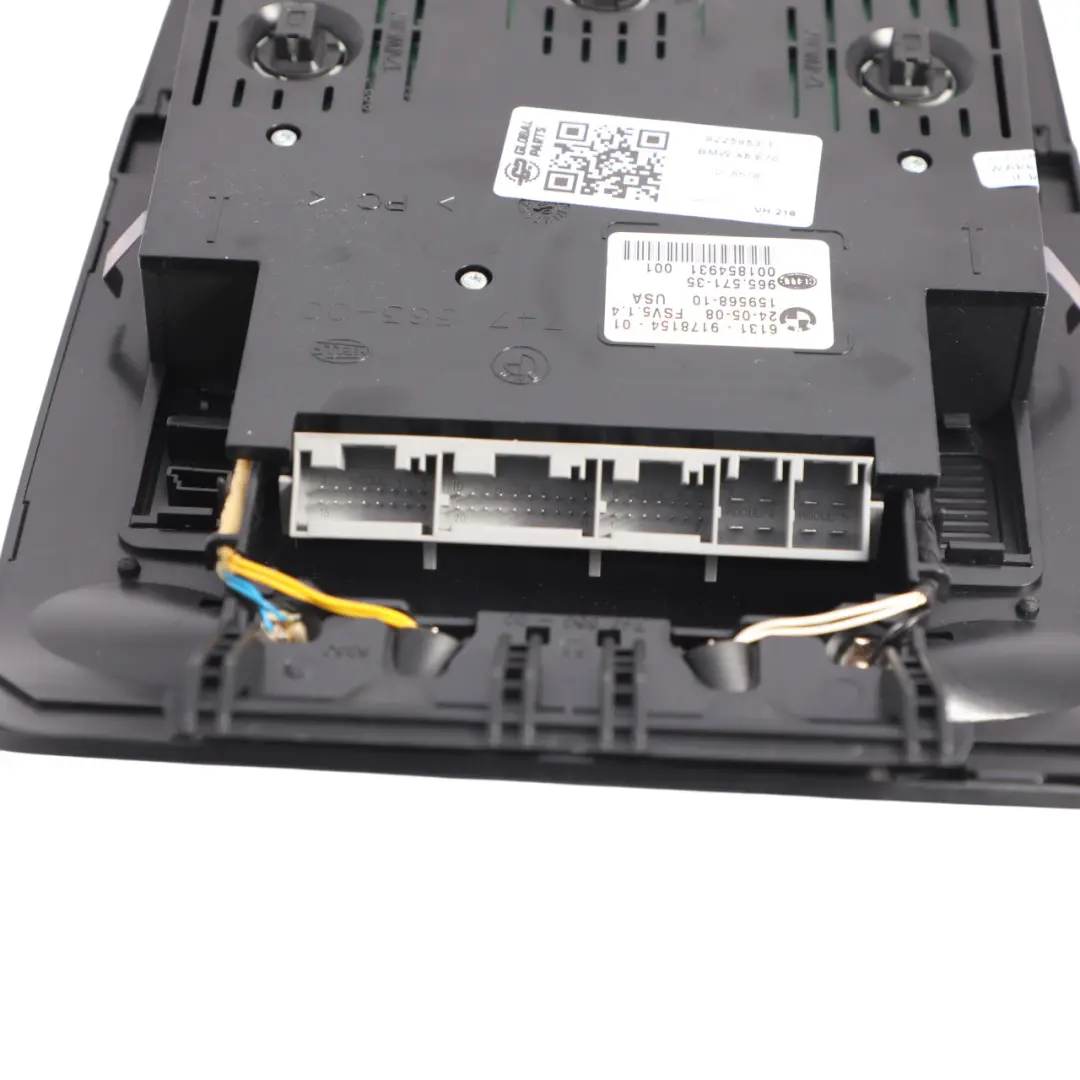 BMW E5 E70 X6 E71 Roof Switch Unit Interior Reading Light Control Panel - SKU 9225953-1 - Part number 9225953