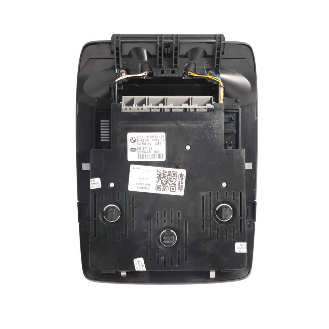 Roof Switch Unit Interior Reading Light Control Panel to BMW E5 E70 X6 E71 with Part number 9225953 BMW E5 E70 X6 E71 Roof Switch Unit Interior Reading Light Control Panel - SKU 9225953-1 - Part number 9225953