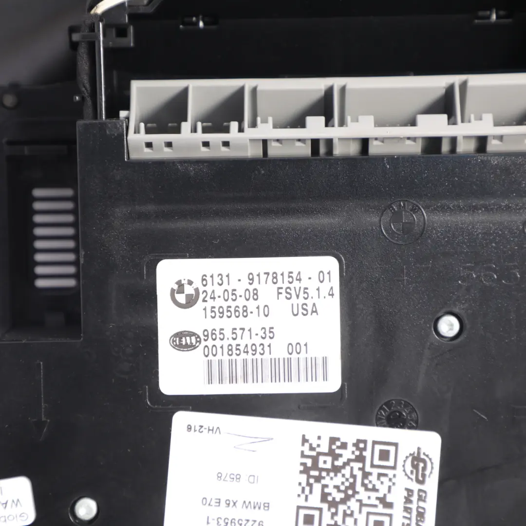 BMW E5 E70 X6 E71 Roof Switch Unit Interior Reading Light Control Panel - SKU 9225953-1 - Part number 9225953