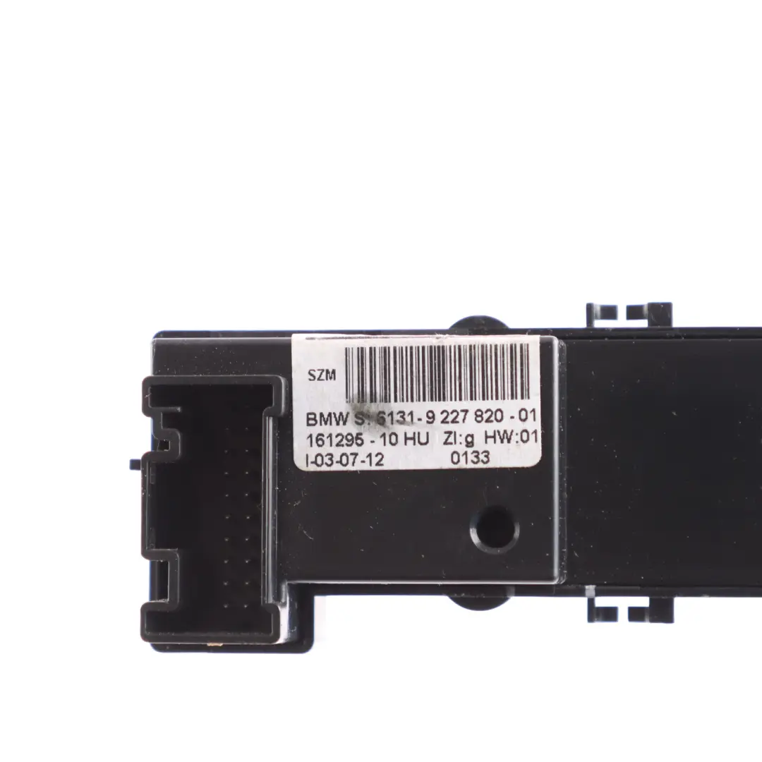 BMW Z4 E89 Centre Console Start Stop Folding Top Seats Switch Unit Panel - SKU 9227820-1 - Part number 9227820