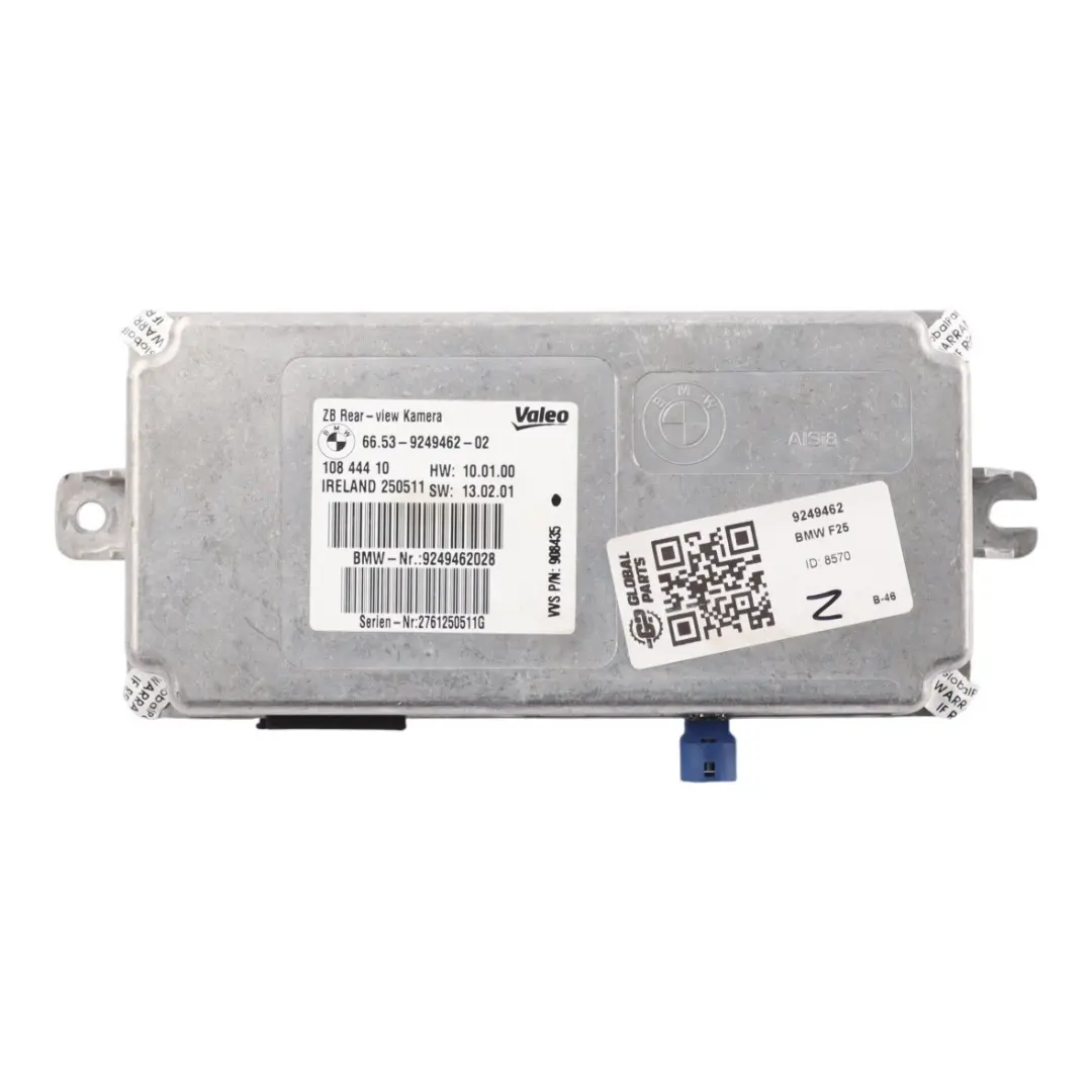 Camera Module Reversing Camera Rear View Control Unit to BMW F07 GT X3 F25 with Part number 9249462 BMW F07 GT X3 F25 Camera Module Reversing Camera Rear View Control Unit - SKU 9249462 - Part number 9249462