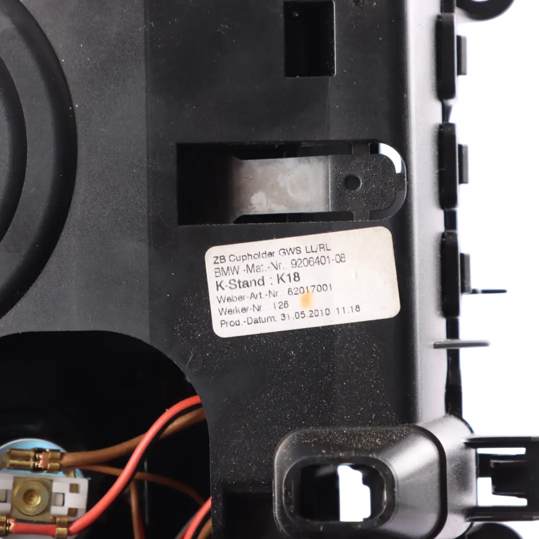 Drink Holder Centre Console Front Tray High Gloss Black to BMW F10 F11 Cup with Part number 9256131 BMW F10 F11 Cup Drink Holder Centre Console Front Tray High Gloss Black - SKU 9256131-2 - Part number 9256131