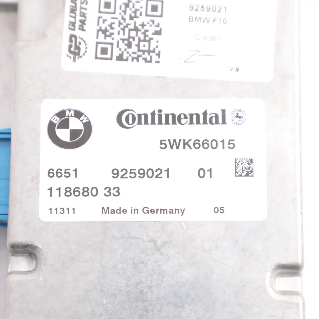 Camera Module Based Assist Systems Control Unit to BMW F01 F07 F10 F11 F12 with Part number 9259021 BMW F01 F07 F10 F11 F12 Camera Module Based Assist Systems Control Unit - SKU 9259021 - Part number 9259021