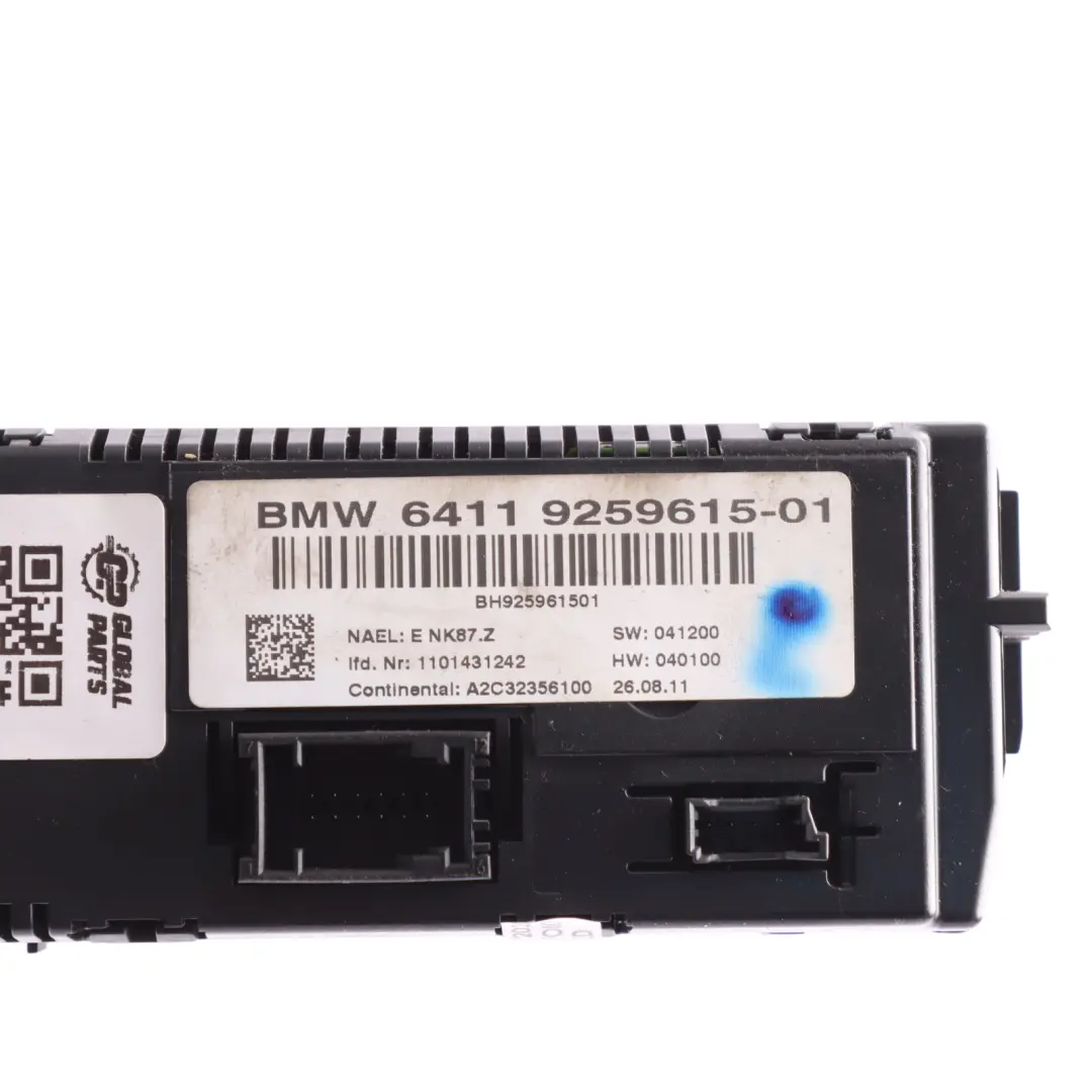 A/C Air Conditioning Climate Control Unit Switch Panel Heater to BMW X3 F25 with Part number 9259615 BMW X3 F25 A/C Air Conditioning Climate Control Unit Switch Panel Heater - SKU 9259615 - Part number 9259615