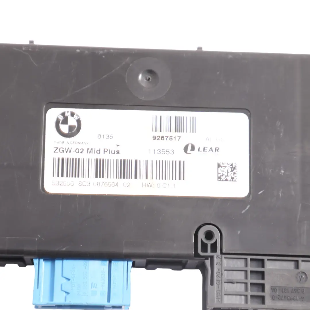 BMW X3 F25 X4 F26 Central Gateway Module Control Unit Lear - SKU 9267517 - Part number 9267517