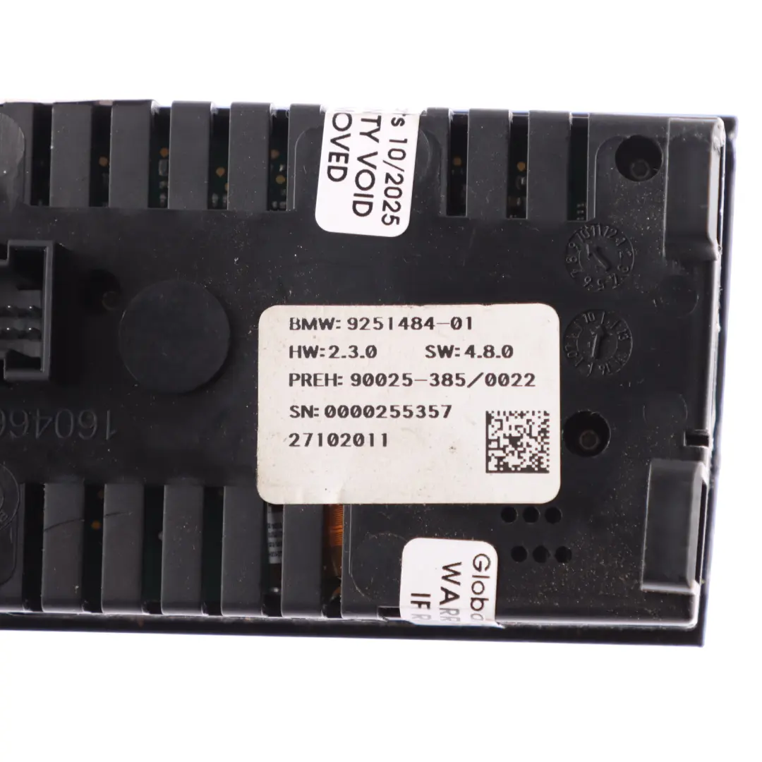 BMW F01 F07 Air Conditioning Climate Control Unit Switch Panel Heater - SKU 9290753 - Part number 9290753