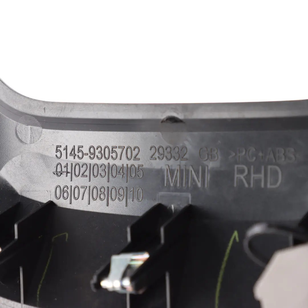 Dashboard Head-Up Display Trim Screen Panel Cover to Mini Clubman F54 with Part number 9305702 Mini Clubman F54 Dashboard Head-Up Display Trim Screen Panel Cover - SKU RHD-9305702 - Part number 9305702