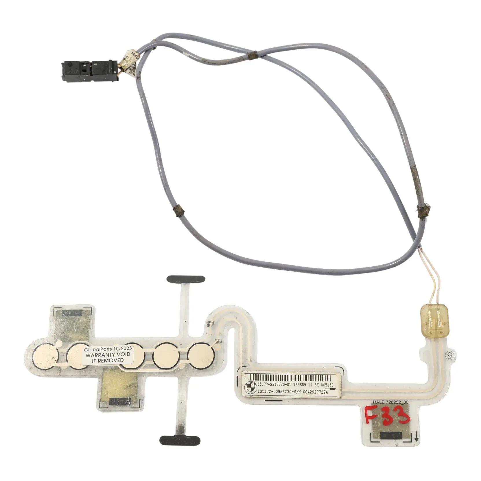 BMW F33 Cabrio Beifahrersitz Belegung Sensor Matte 9318720
