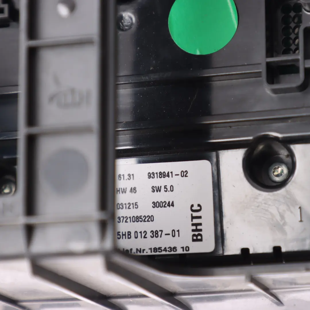 A/C Air Condition Automatic Button Switch Control Panel to Mini Cooper F54 with Part number 9318941 Mini Cooper F54 A/C Air Condition Automatic Button Switch Control Panel - SKU 9318941-1 - Part number 9318941