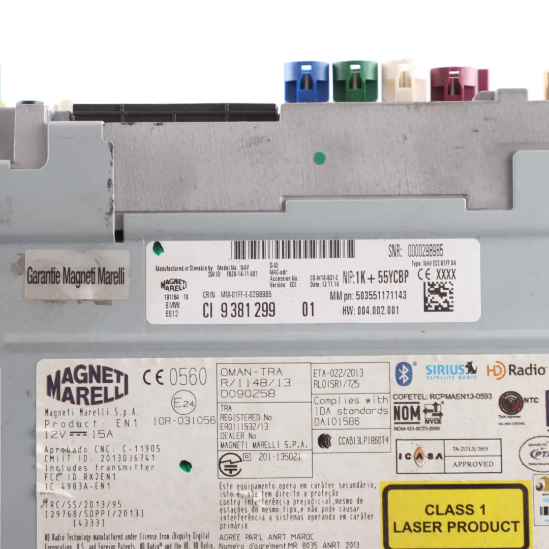 Business Navigation Sat Nav Head Unit Player 9365833 to BMW F20 F21 F30 F31 with Part number 9381299 BMW F20 F21 F30 F31 Business Navigation Sat Nav Head Unit Player 9365833 - SKU 9381299-1 - Part number 9381299