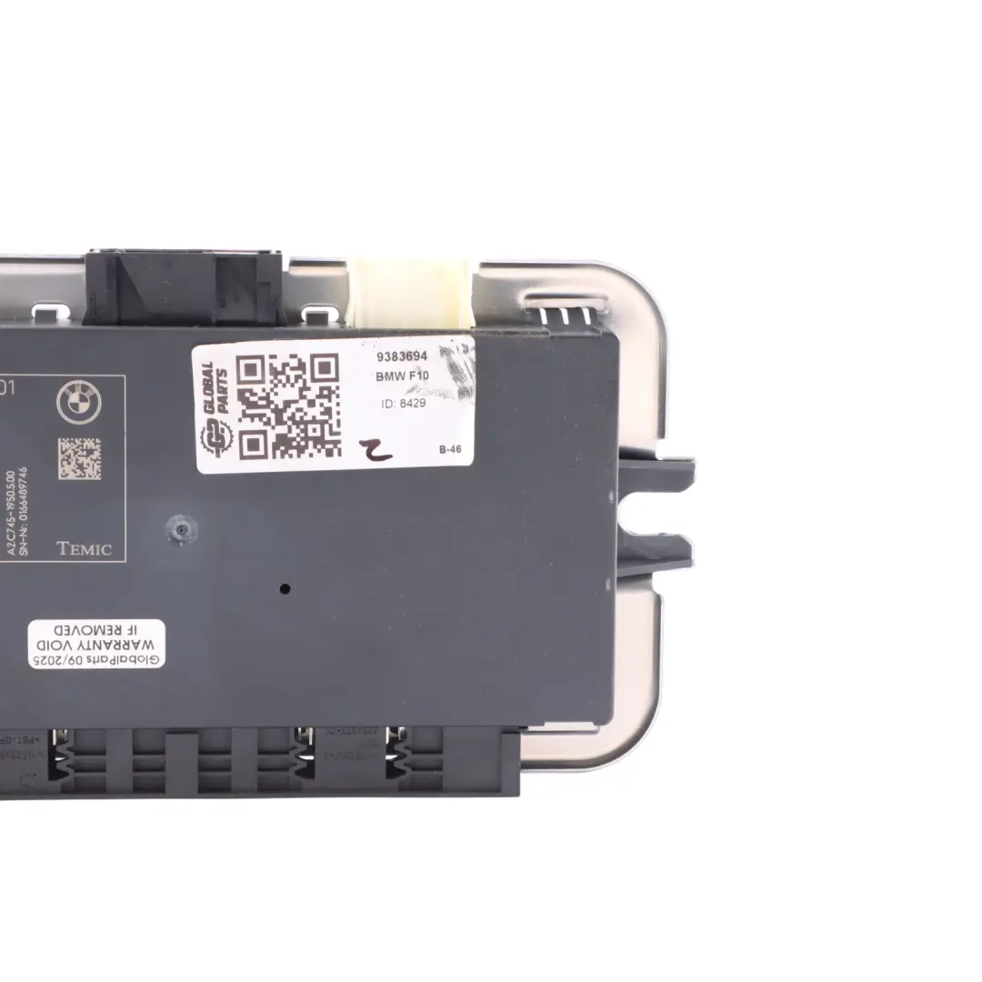 BMW F10 Moduł Sterownik Świateł ECU TEMIC - SKU 9383694 - Numer Części 9383694