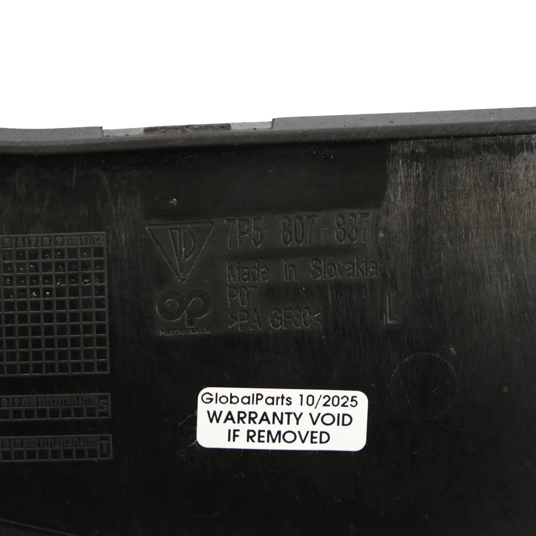 Bumper Exhaust Trim Moulding Left N/S 7P5807837 to Porsche Cayenne 92A Rear with Part number 95850583700 Porsche Cayenne 92A Rear Bumper Exhaust Trim Moulding Left N/S 7P5807837 - SKU 95850583700 - Part number 95850583700