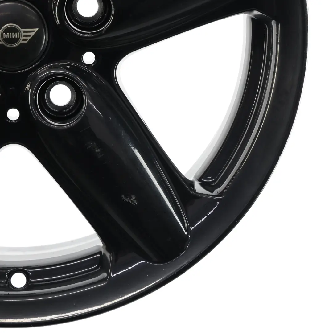 Alloy Rim 16" ET:46 6,5J 5-Star Single Spoke 124 to Mini Cooper R60 Wheel with Part number 9803720 Mini Cooper R60 Wheel Alloy Rim 16" ET:46 6,5J 5-Star Single Spoke 124 - SKU 9803720-6 - Part number 9803720