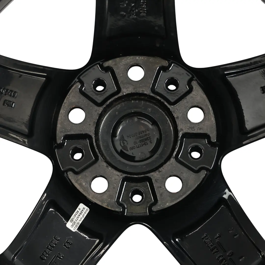 Mini Cooper R60 Wheel Alloy Rim 16" ET:46 6,5J 5-Star Single Spoke 124 - SKU 9803720-7 - Part number 9803720