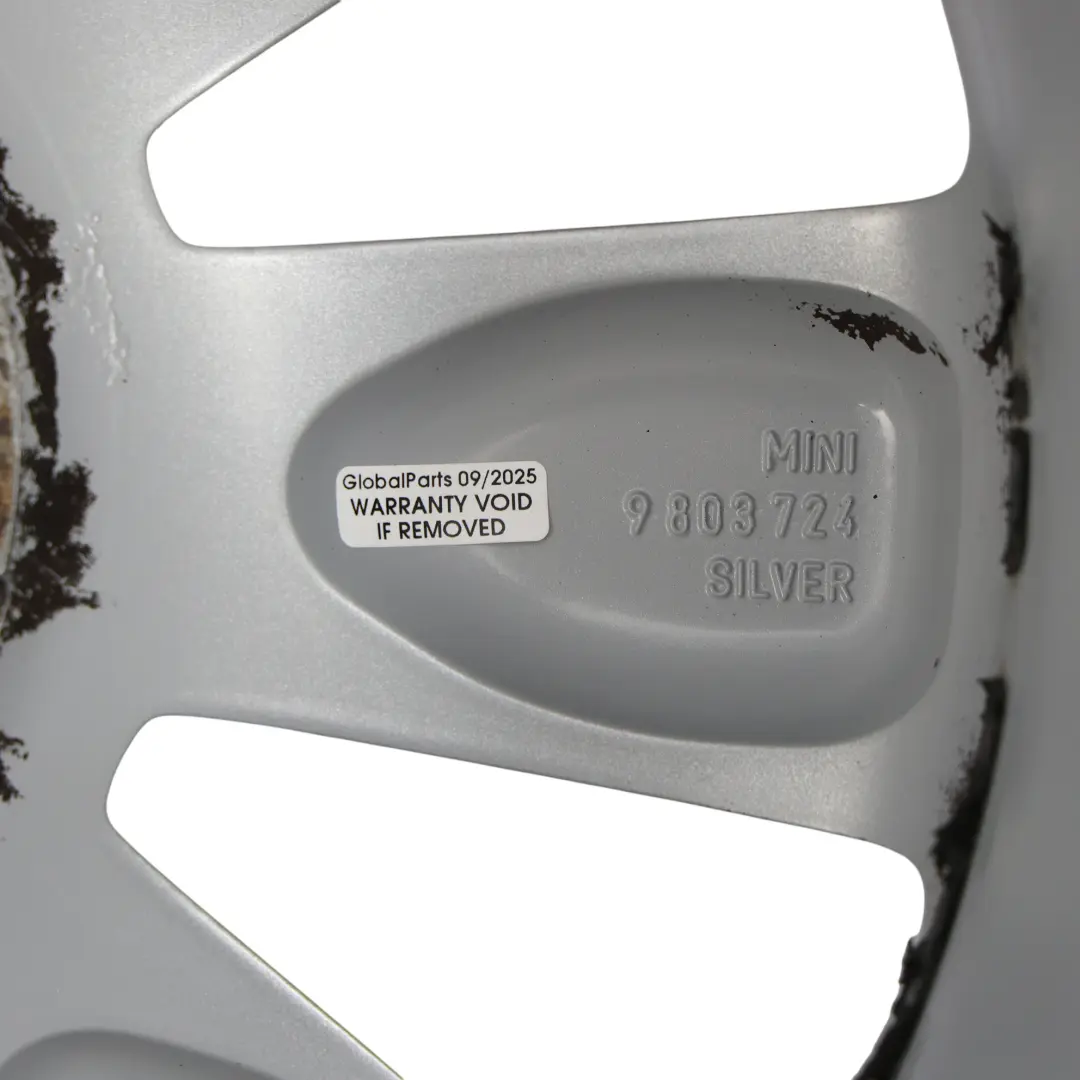 Mini Cooper R60 R61 Silver Wheel Alloy Rim 18" ET:52 7,5J Turbo Fan 126 - SKU 9803724-4 - Part number 9803724