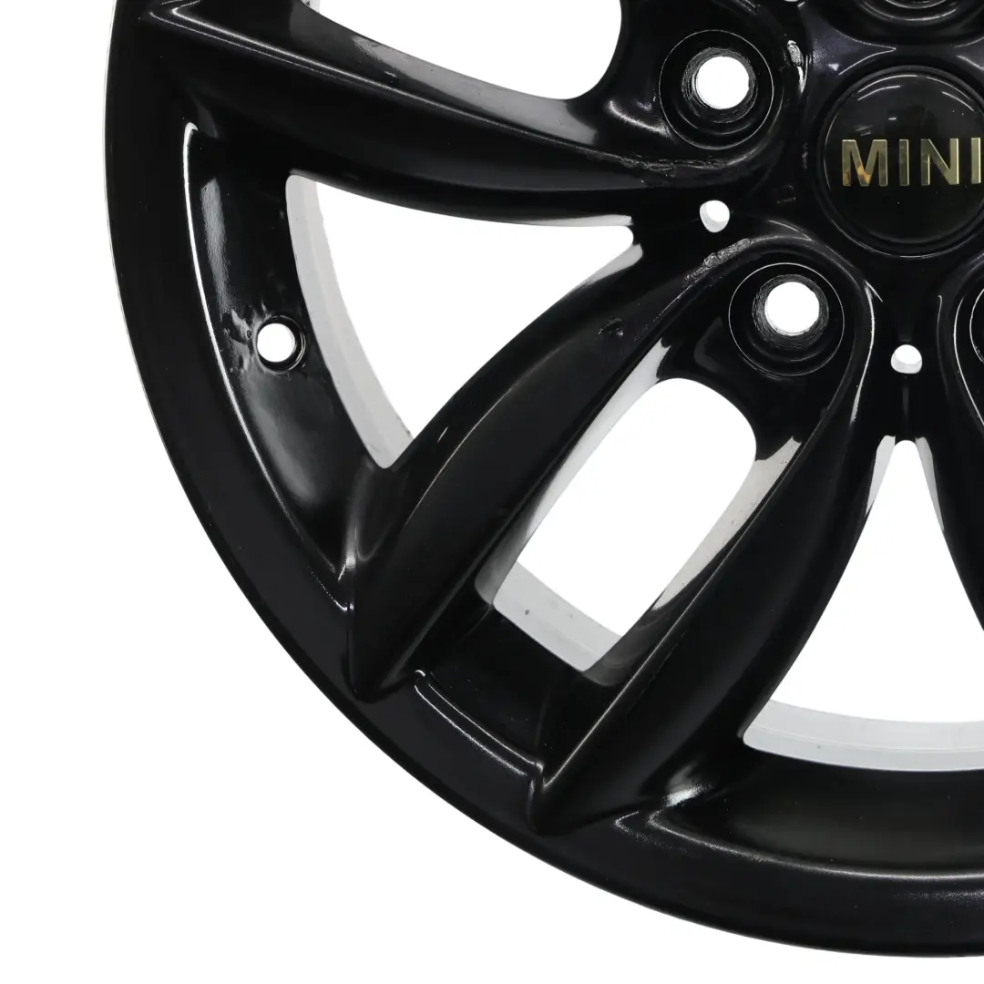 Mini Cooper R60 R61 Black Wheel Alloy Rim 17" 7J 5-Star Double Spoke 124 - SKU 9803726-1 - Part number 9803726